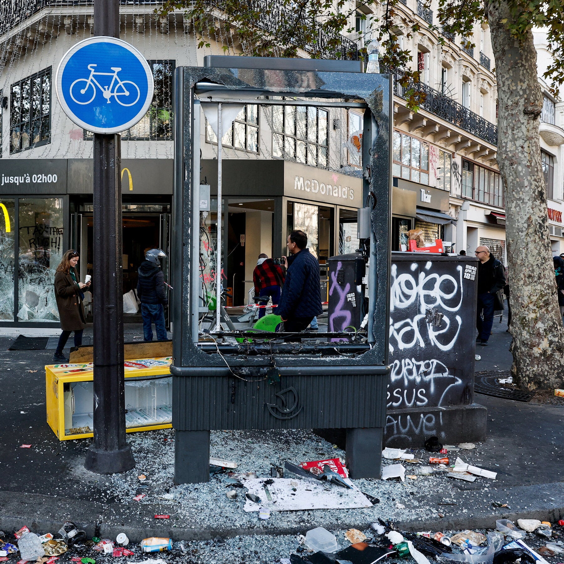 France in Shock After Protests Turn Into Riots, Damaging Buildings and Shops