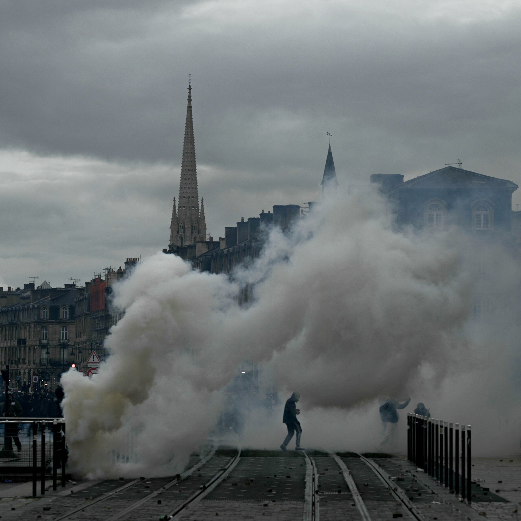 Unrest Erupts Again in France, but This Time, With Less Property Damage