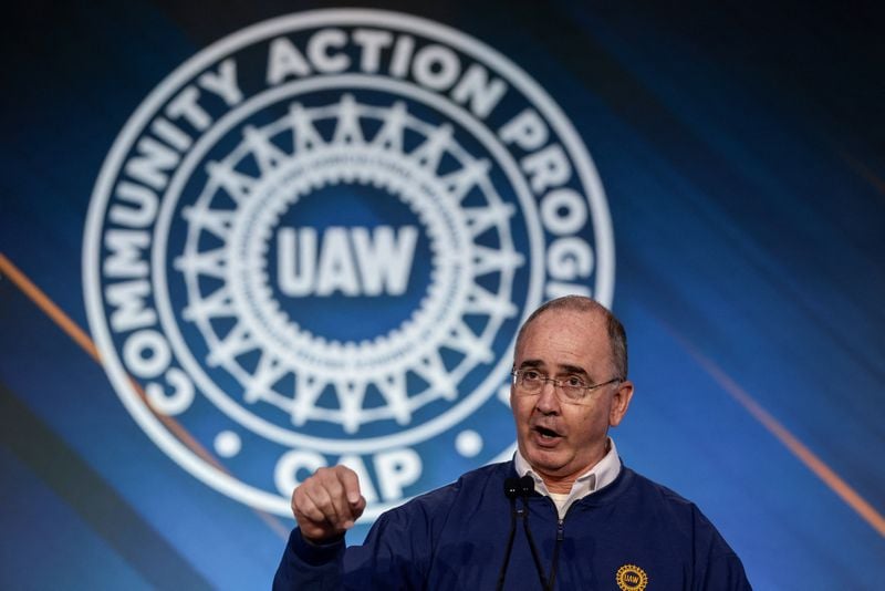 UAW President Shawn Fain declares victory in race for second term